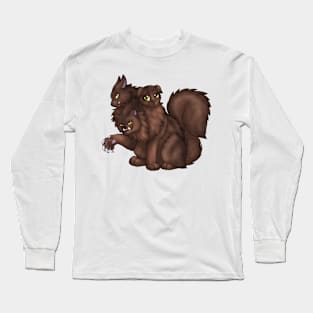 CerPURRus: Chocolate Long Sleeve T-Shirt